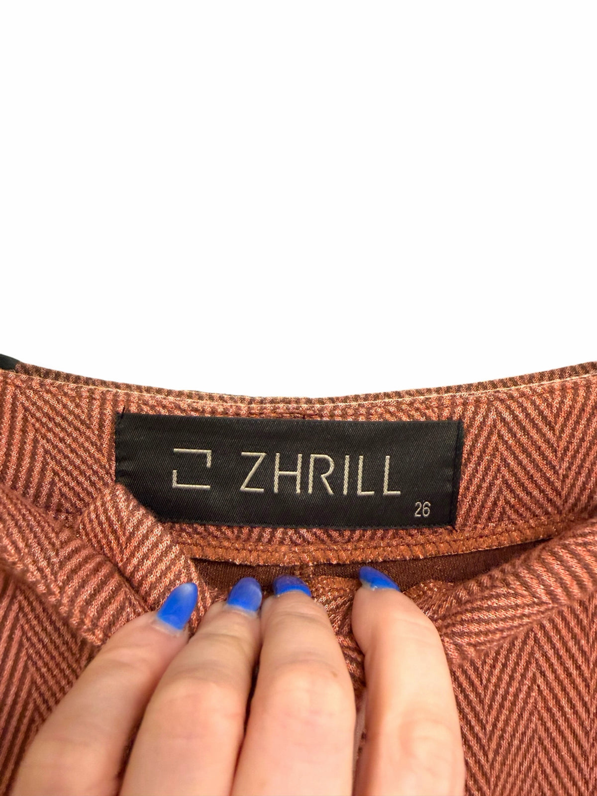 NEW WITH TAGS ZHRILL HERRING TANGERINE WIDE LEG TROUSERS SIZE 26