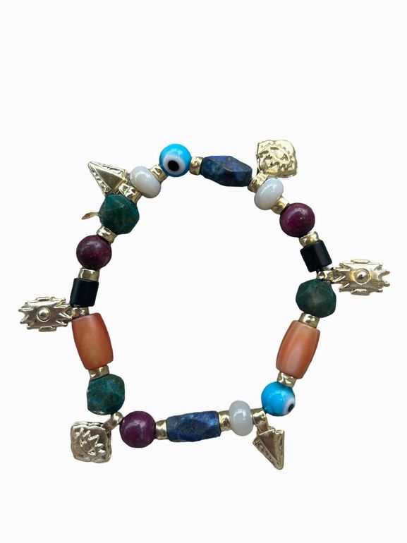 KENDRA SCOTT BEADED SHIVA STRETCH BRACELET
