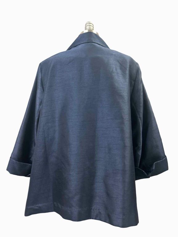 CHICOS NWT SHANTUNG SATIN TOPPER JACKET SIZE: XL