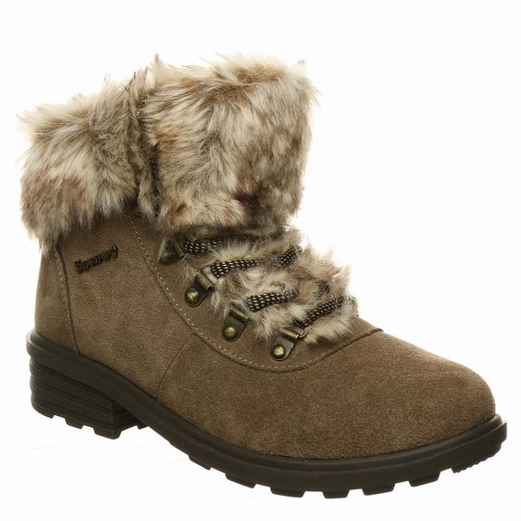 BEARPAW NWOB! SERENITY BOOT IN SEAL BROWN SIZE 8