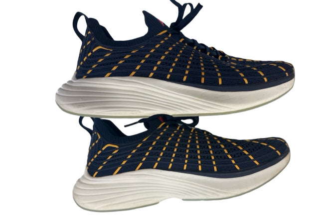 APL x ORACLE TECHLOOM ZIPLINE WOMENS SNEAKER NAVY/GOLD SIZE 10