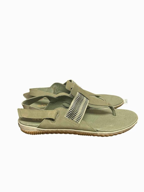 SOREL OUT N ABOUT PLUS SANDAL SAGE GREEN 10