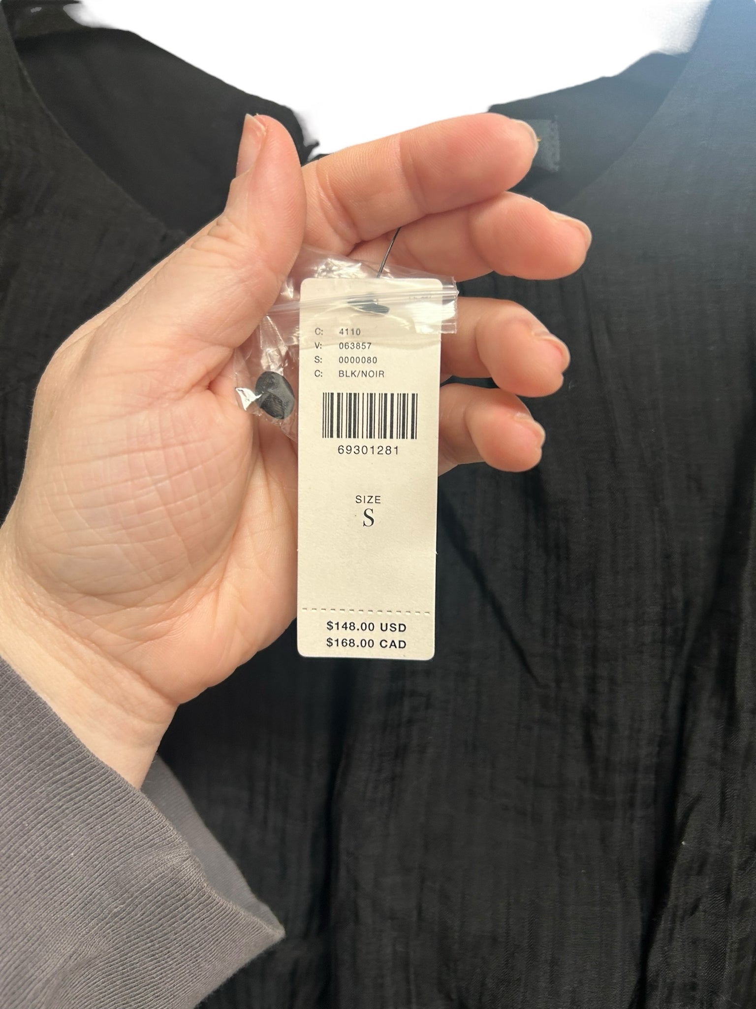 NWT ANTHROPOLOGIE CURRENT AIR BISHOP SLEEVE SEQUIN FRINGE BACK TOP SIZE S