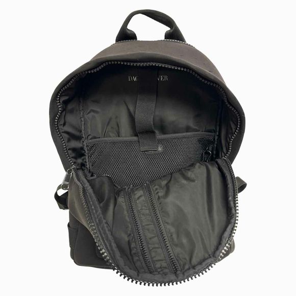 DAGNE DOVER LARGE DAKOTA NEOPRENE BLACK BACKPACK