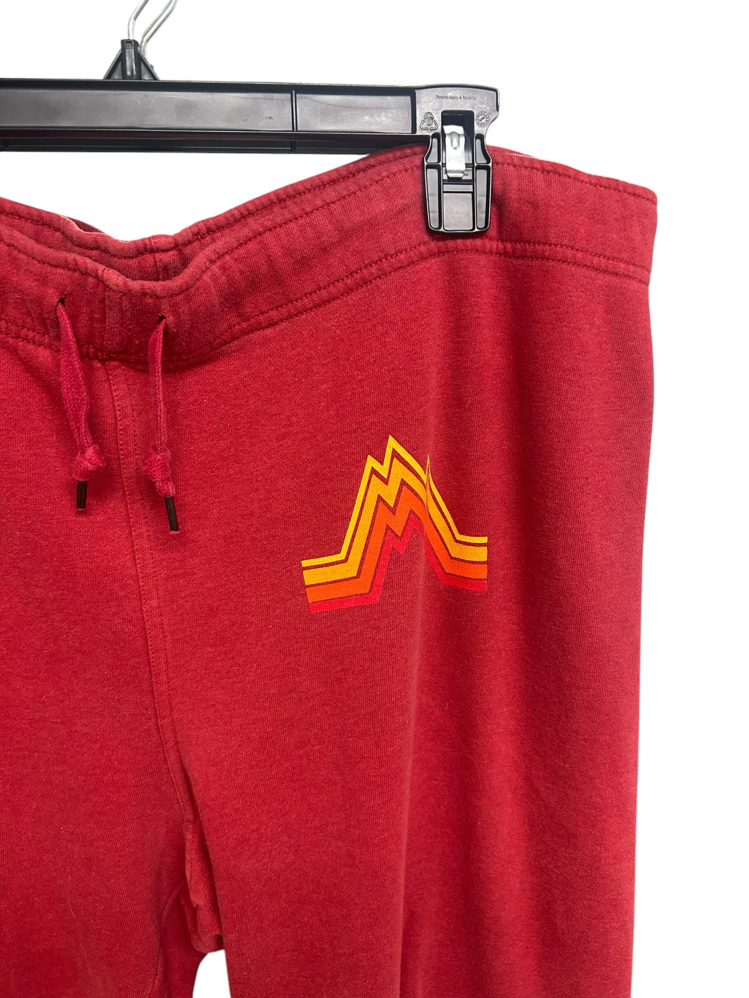 AVIATOR NATION X GAP SURF VINTAGE STRIPE CRIMSON JOGGERS SIZE XL