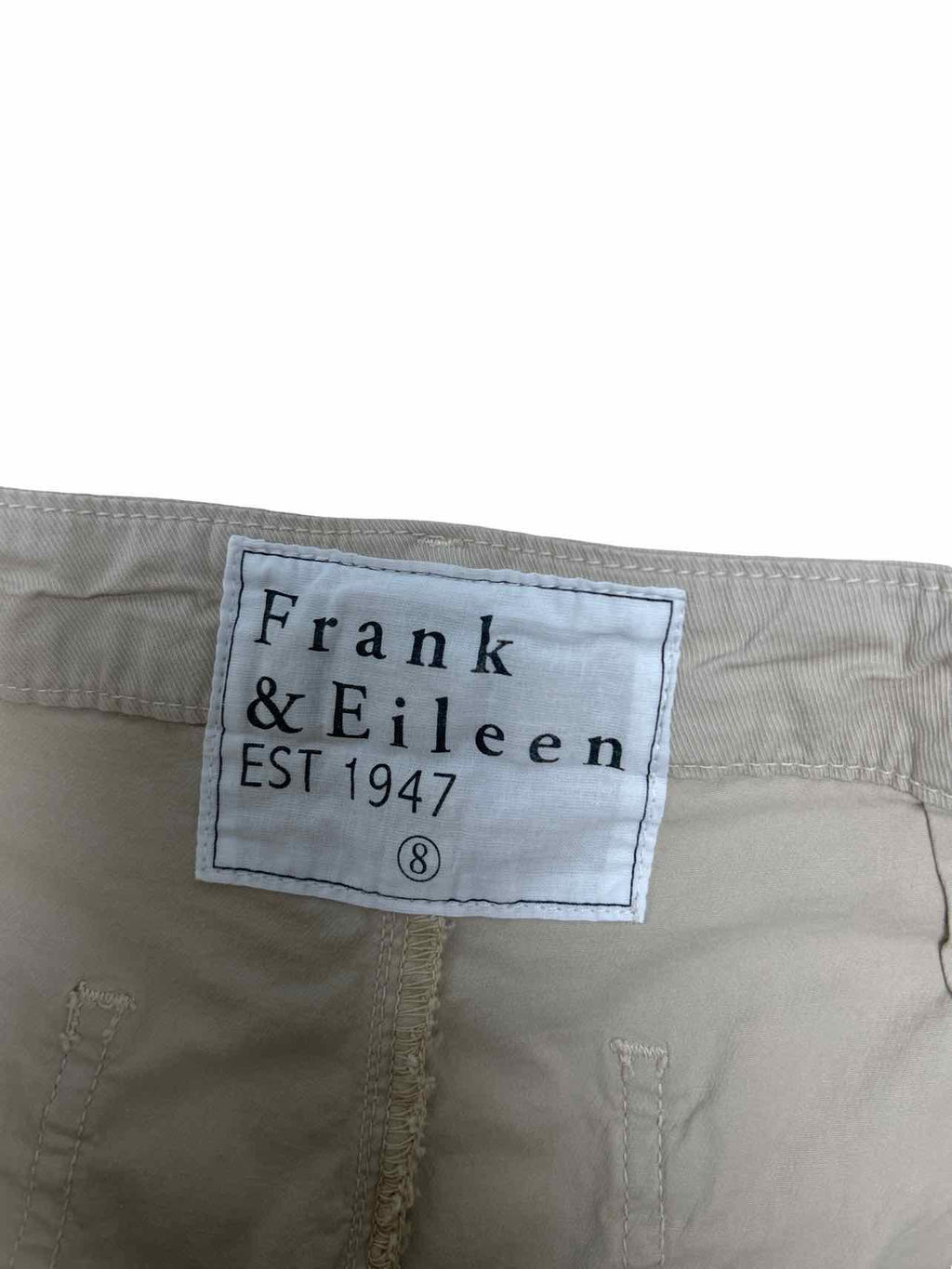 FRANK & EILEEN BLACKSTONE UTILITY ITALIAN PERFORMANCE TWILL RAW HEM SIZE: 8