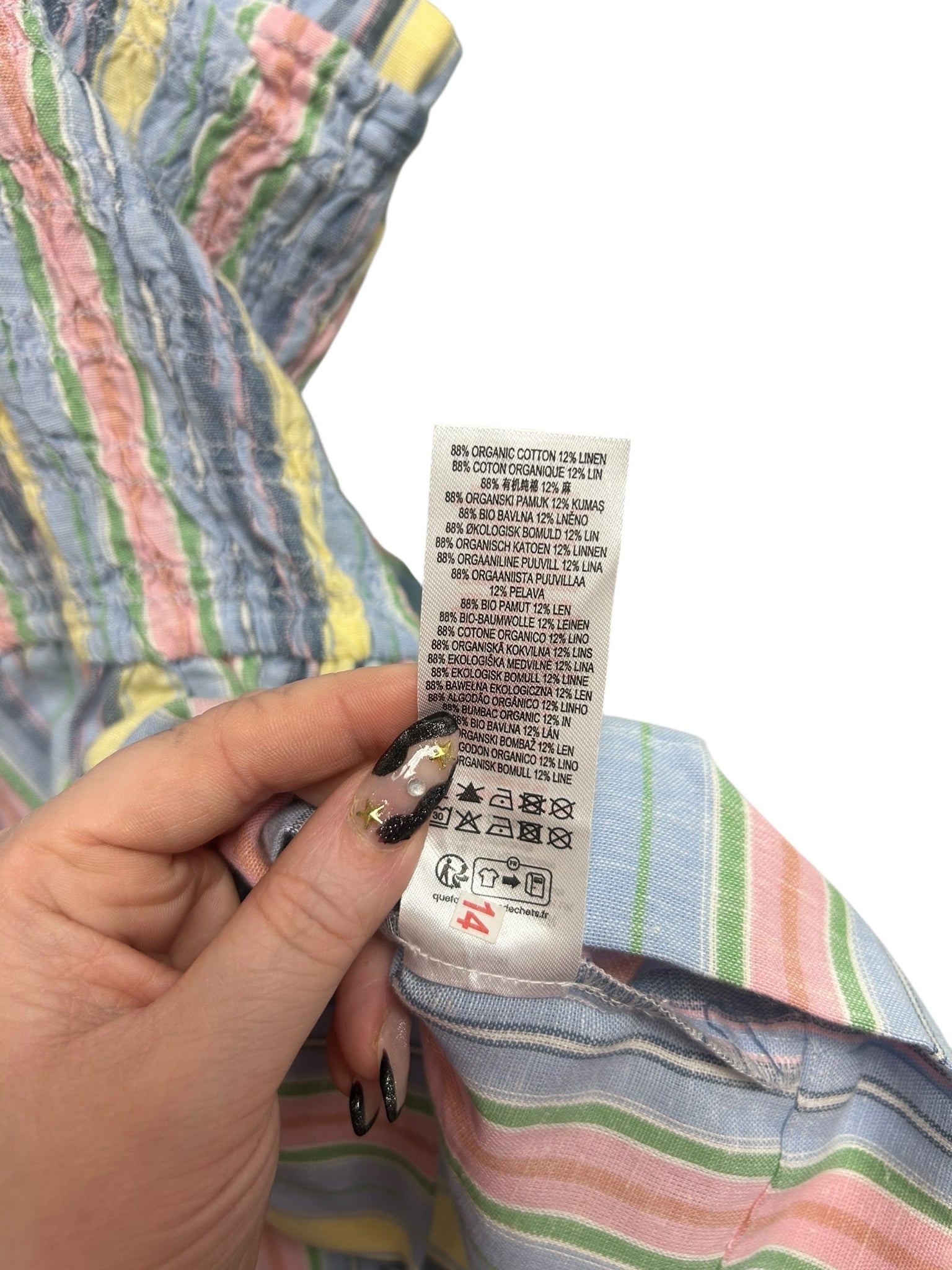 NWT DAMSON MADDER HOPE COTTON STRIPED SMOCKED TANK TOP SIZE UK 20 US 16 - WEARHOUSE  CONSIGNMENT