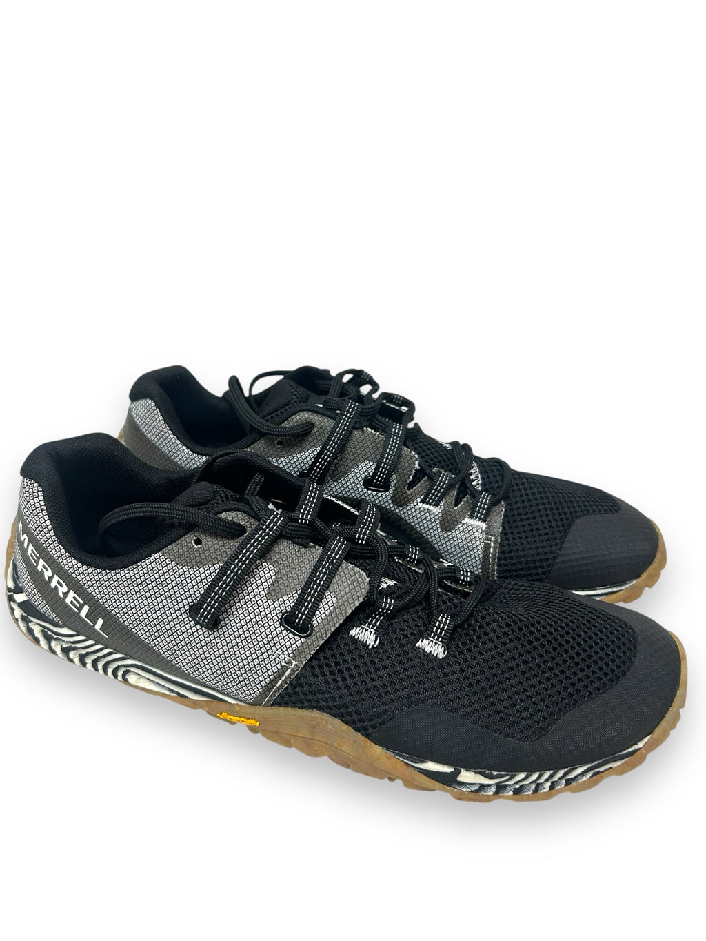 MERRELL NEW W/BOX: TRAIL GLOVE 6 HIKING BLACK WHITE SIZE 11