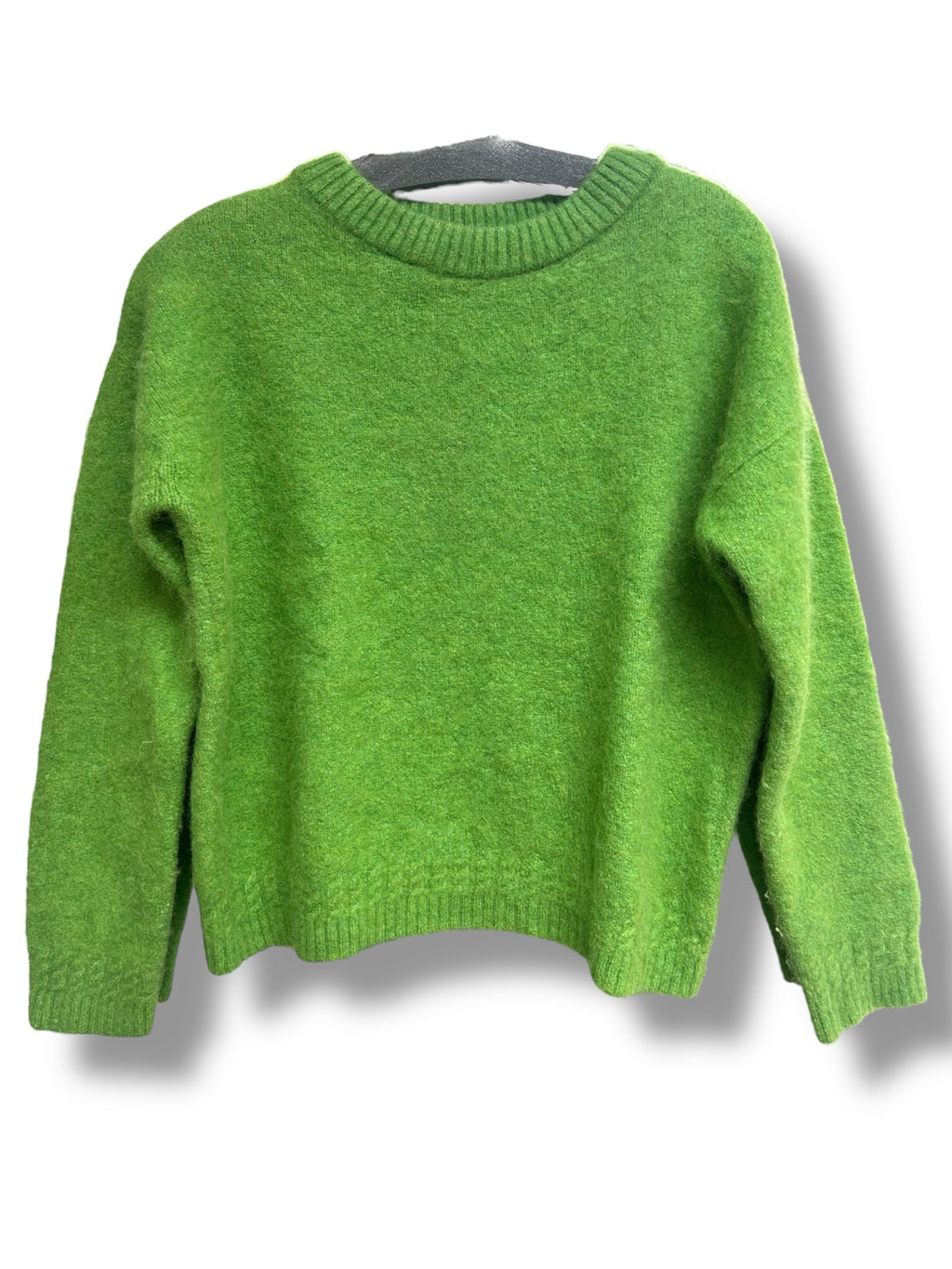 LA MAILLE SEZANE AMIEL LIGHT GREEN ALPACA BLEND JUMPER SWEATER SIZE SMALL