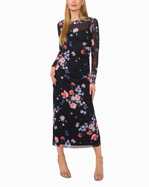 TED BAKER NWT SHEER FLORAL DRESS SIZE:M
