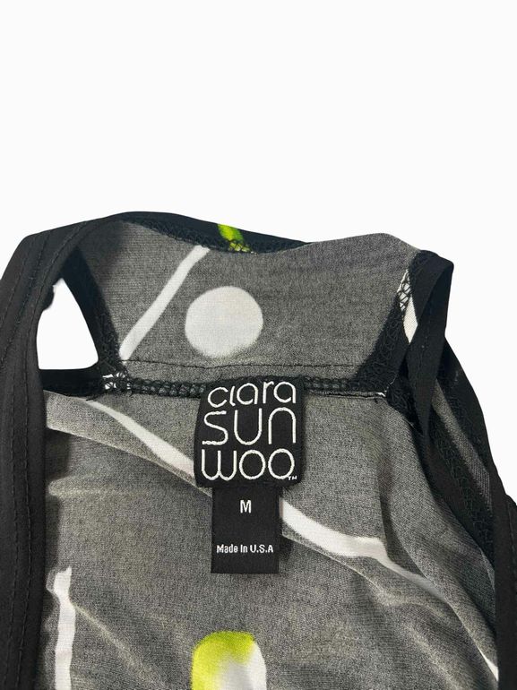 CLARA SUN WOO COLD SHOULDER DOTTED TUNIC SIZE: M