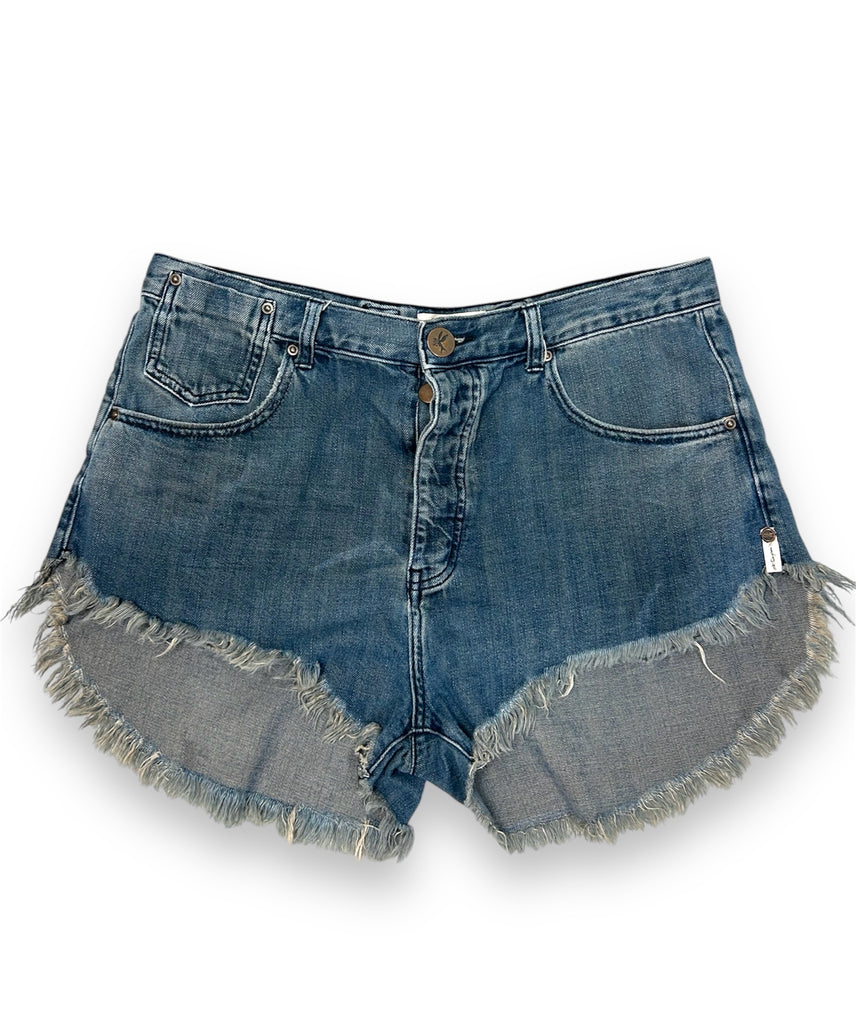 ONE X ONE TEASPOON LE WOLVES DENIM CUT OFF DISTRESSED JEANS SIZE 30
