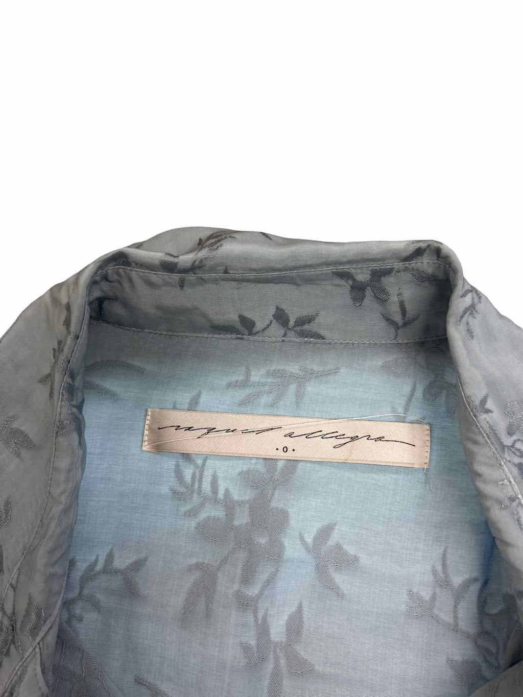 RAQUEL ALLEGRA CARINA DRESS DUSTY BLUE SIZE: 0