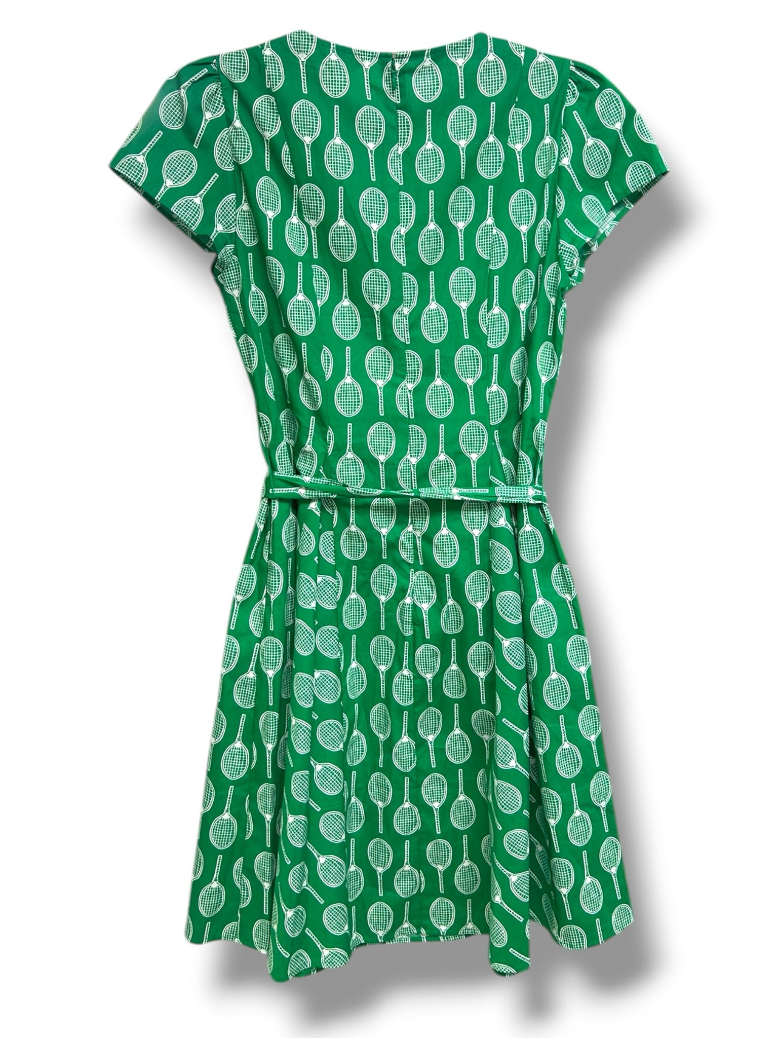 BODEN IMO GODET SHORT TENNIS BELTED GREEN DRESS SIZE 6