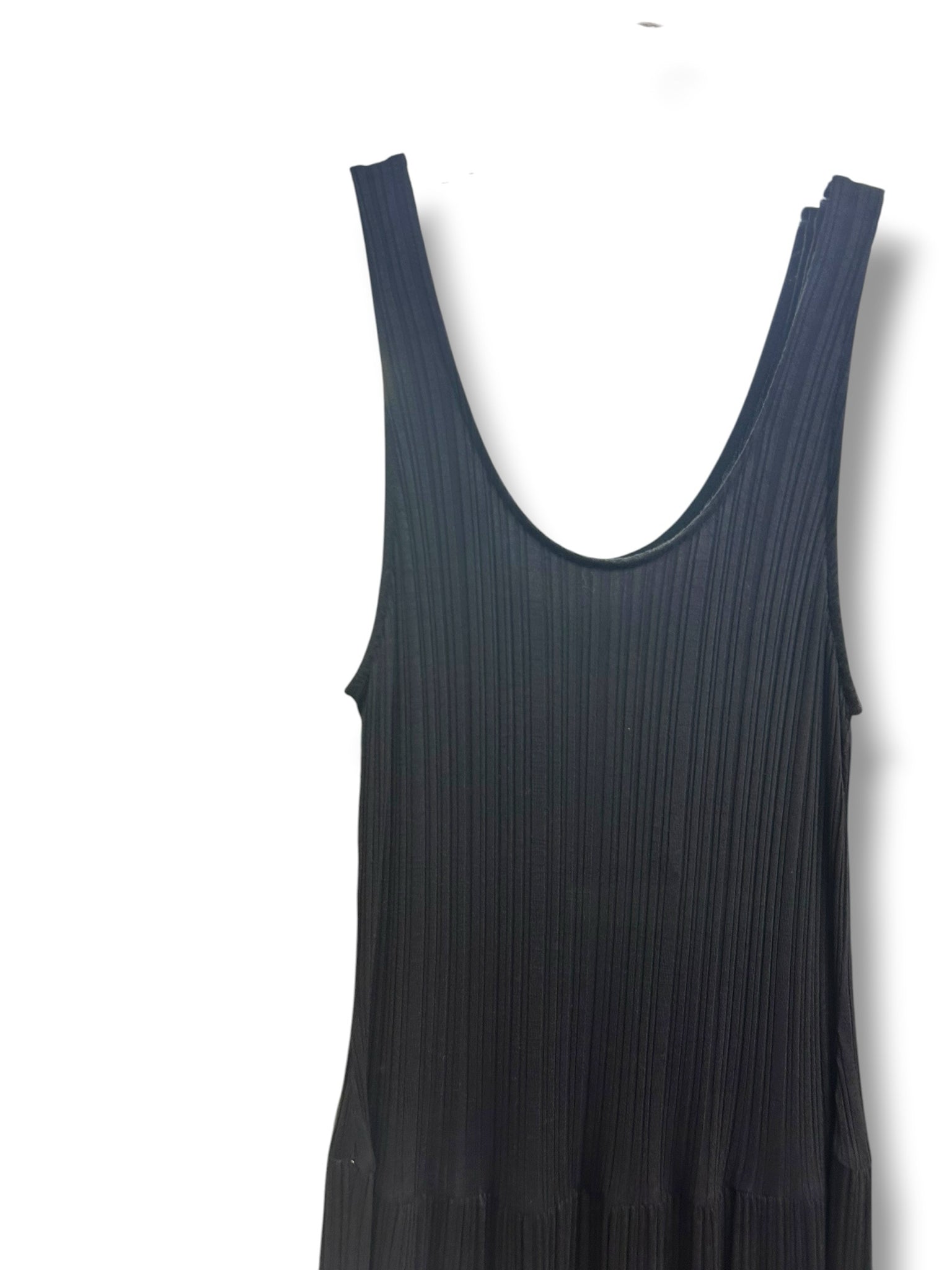 NEW WITH TAGS EVERLANE THE RIB SOFT KNIT BLACK MIDI DRESS SIZE LARGE