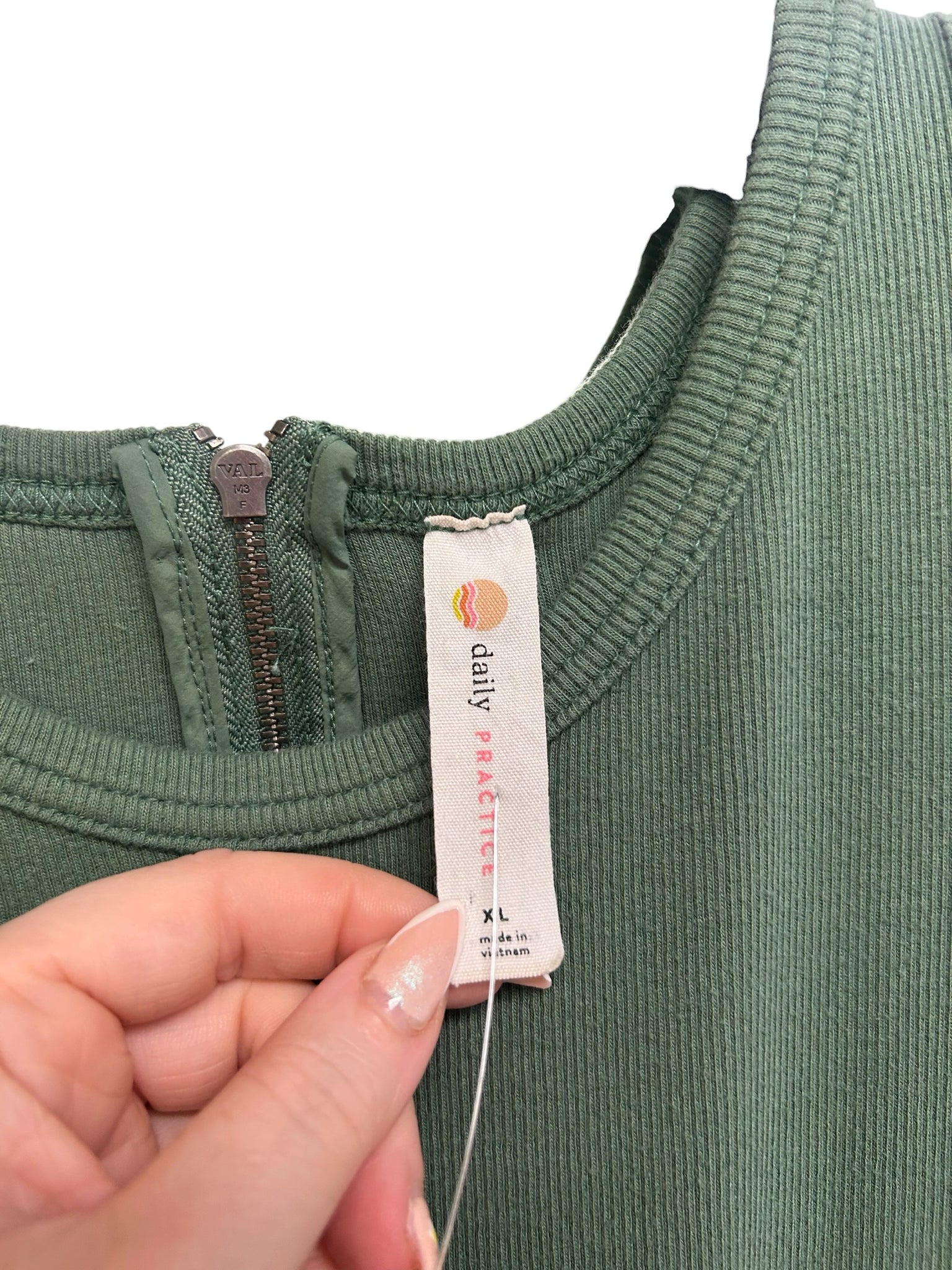 ANTHROPOLOGIE DAILY PRACTICE MESSA UTILITY CARGO JUMPSUIT GREEN SIZE XL