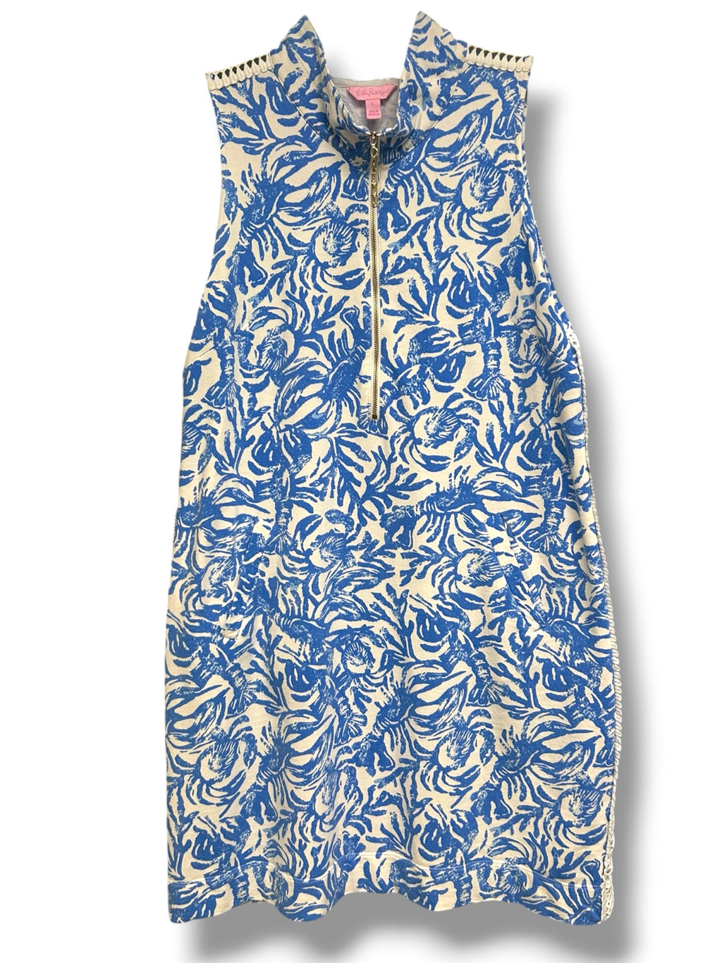 LILLY PULITZER SKIPPER SLEEVELESS RESORT ON A ROLL TANK MINI DRESS SIZE LARGE