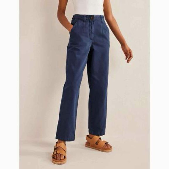 BODEN  NWT CASUAL COTTON TAPERED TROUSER SIZE: 6L