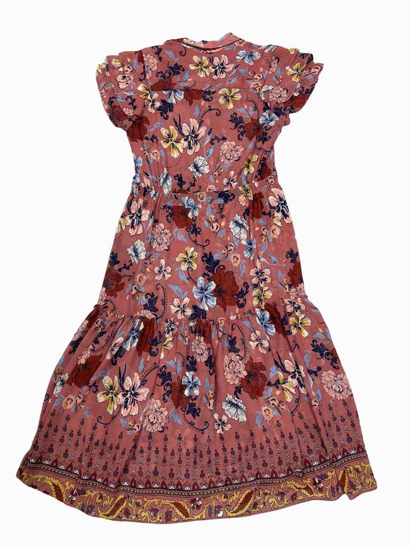 ANTHROPOLOGIE  MISA VIOLETTE RUFFLE DRESS SIZE: S