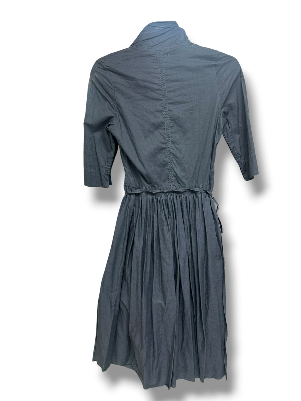 HANNOH WESSEL RACHEL COTTON GRAY WRAP DRESS WITH NO LINING SIZE 36 US 4