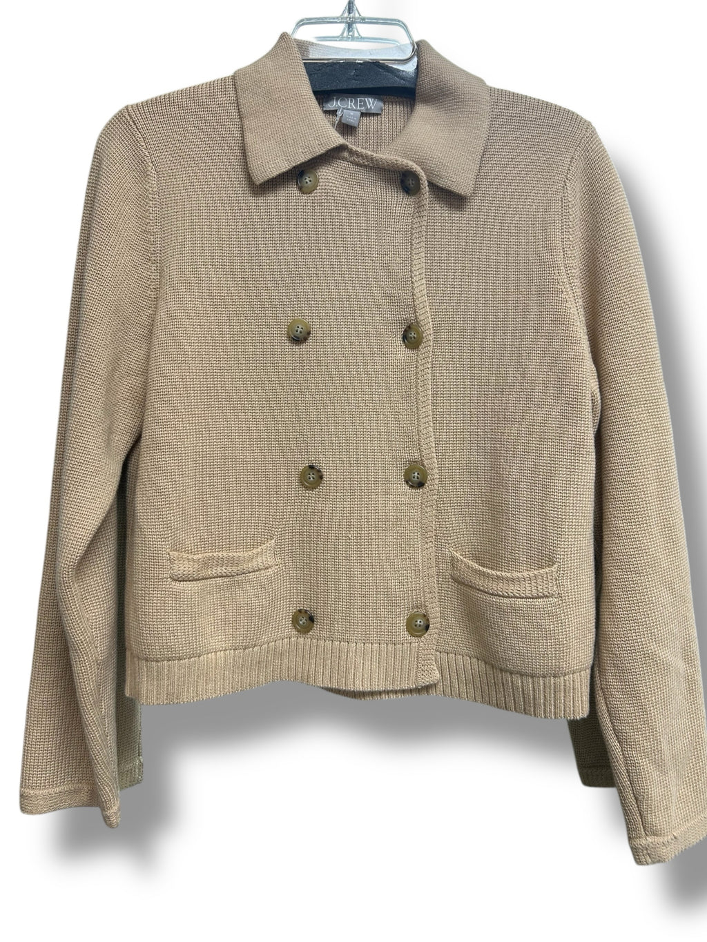 NWT JCREW MARIELLE CROPPED CARDIGAN CARMEL KNIT SIZE MEDIUM