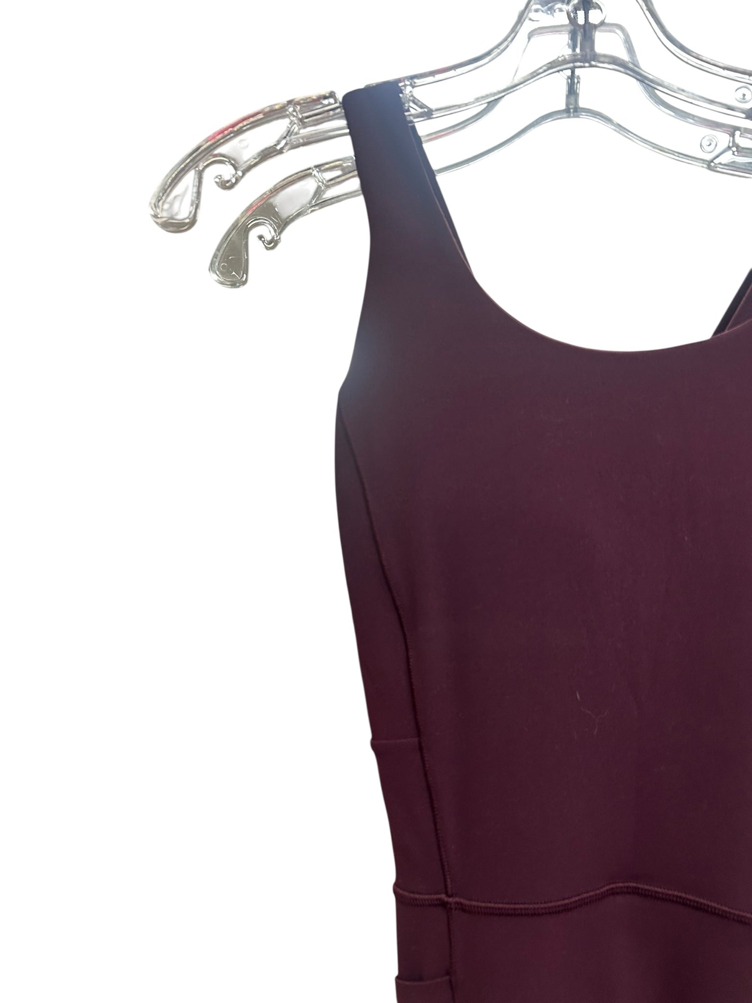 ATHLETA MAROON SALUTATION SLEEVELESS BODYSUIT SIZE XS