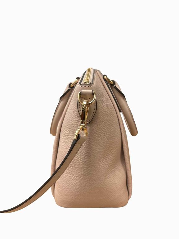 MICHAEL KORSSIENNA MEDIUM PEBBLED SATCHEL PINK