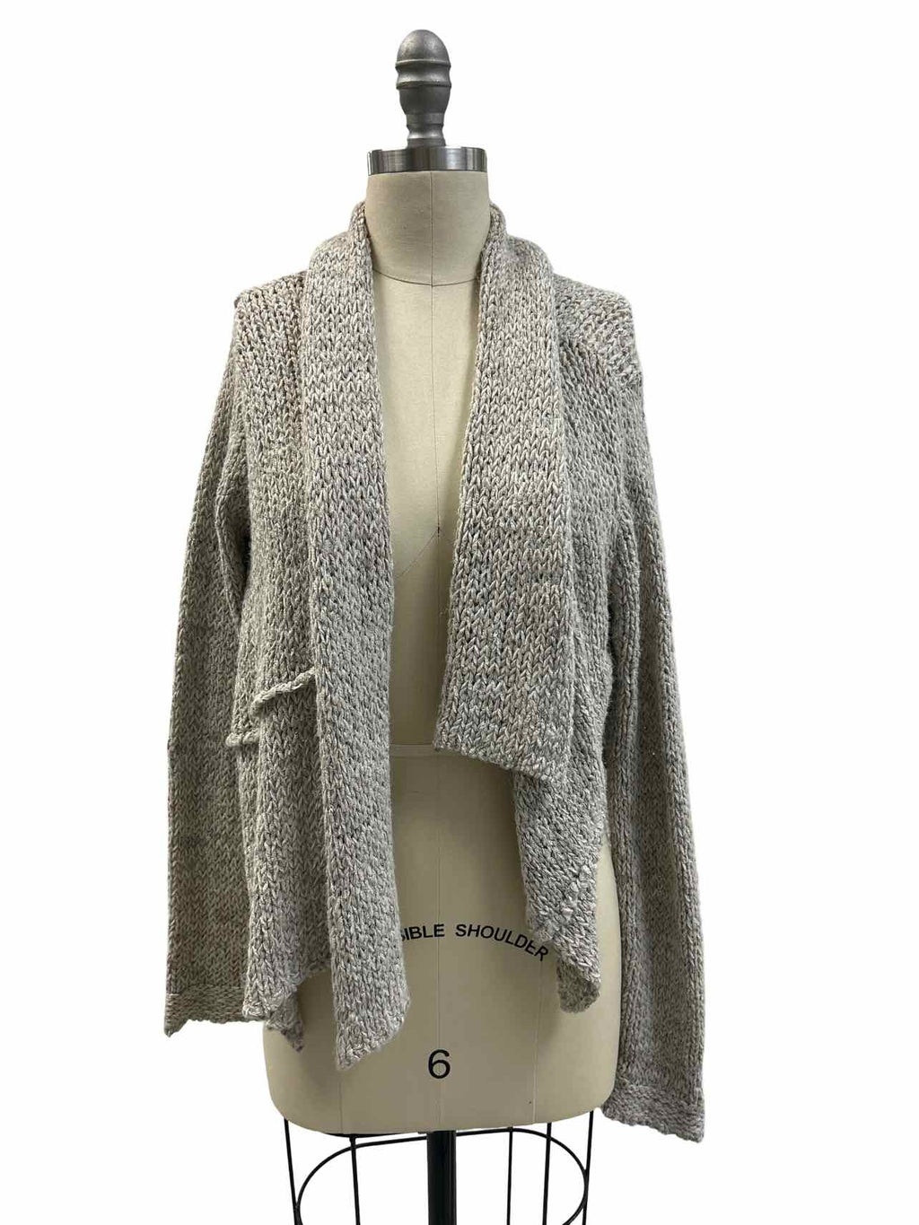 LURDES BERGADA ASYMMETRIC KNIT CARDIGAN SIZE: S