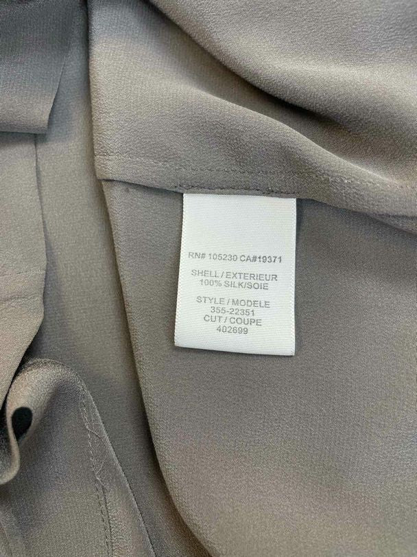 JOIE DEON SILK GRAY BLOUSE SIZE M