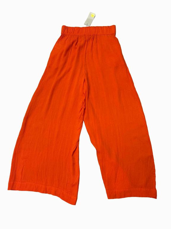 BODEN CRINKLE WIDE LEG TROUSER IN FIREWORK SIZE: 6