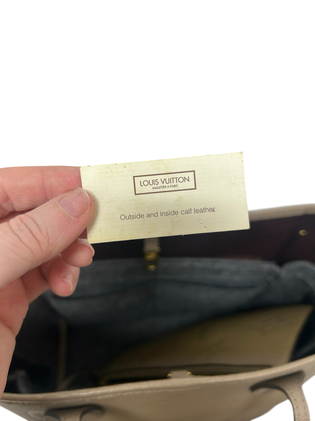 LOUIS VUITTON NEVERFULL MM TURTLEDOVE MONOGRAM EMPREINTE LEATHER WITH POUCH