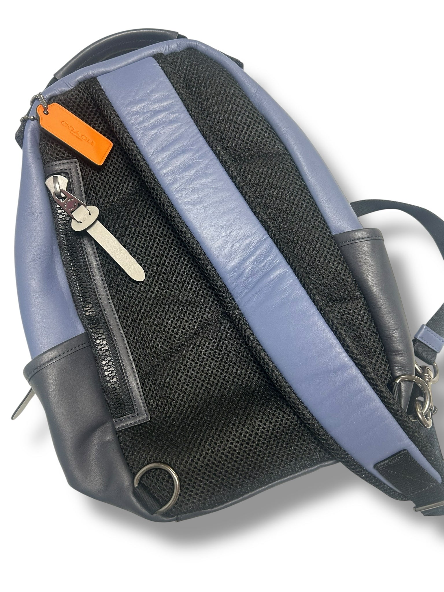 COACH EDGE BACKPACK IN SIGNATURE COLORBLOCK BLUE ONE SHOULDER