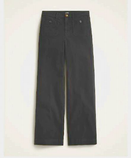 JCREW SAILOR SLIM WIDE LEG CHINO PANTS NAVY  SIZE 34
