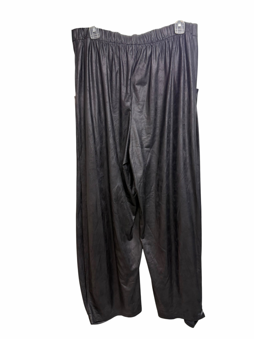 NWT KOZAN JADE BLACK FAUX LEATHER ART TO WEAR PANTS SIZE XL