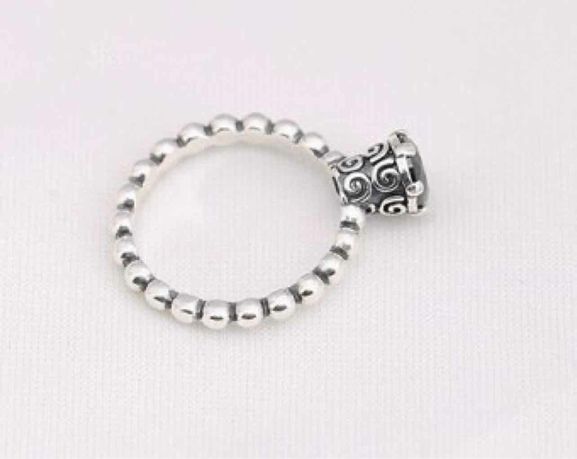 PANDORA RETIRED SPINEL SOLITAIRE RING SIZE: 7
