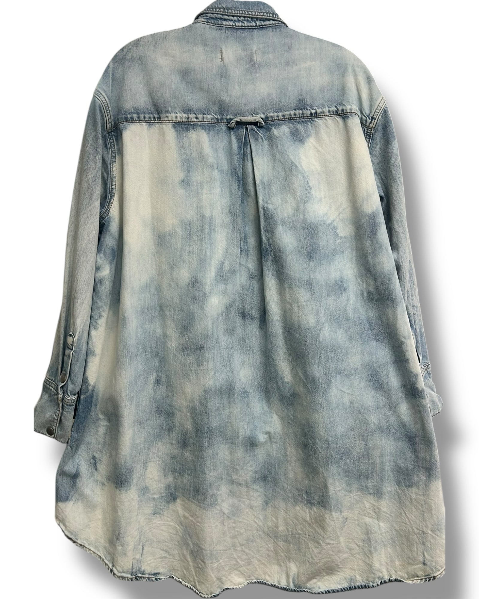 FREE PEOPLE WE THE FREE TUSCAN TYE DIE DENIM TUNIC SIZE XS