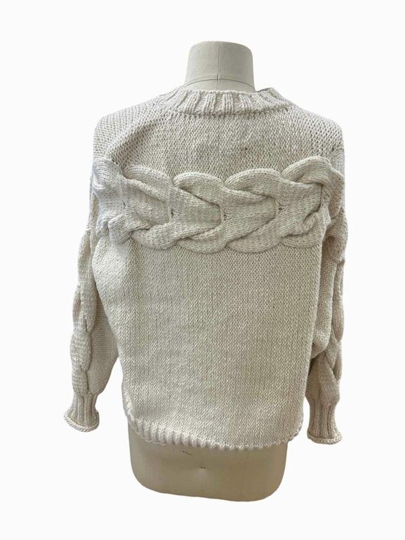 THE KNOTTY ONES JURA BABY ALPACA BLEND SWEATER SIZE: XS