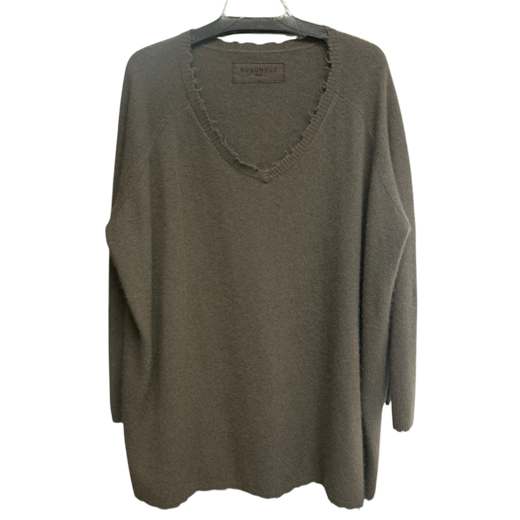 RUNDHOLZ DIP WOOL BLEND OVERSIZED RELAXED TUNIC SWEATER SIZE MEDIUM