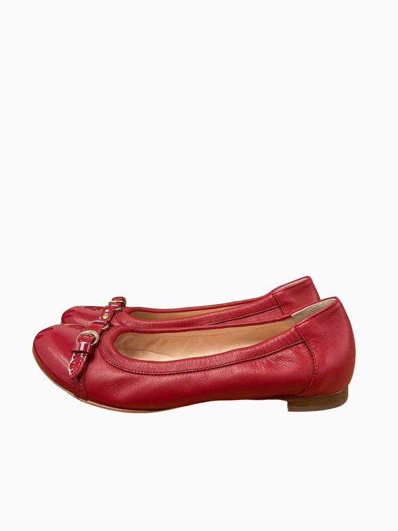 AGL  NEW ITALIAN LEATHER BALLET FLATS SIZE: 39