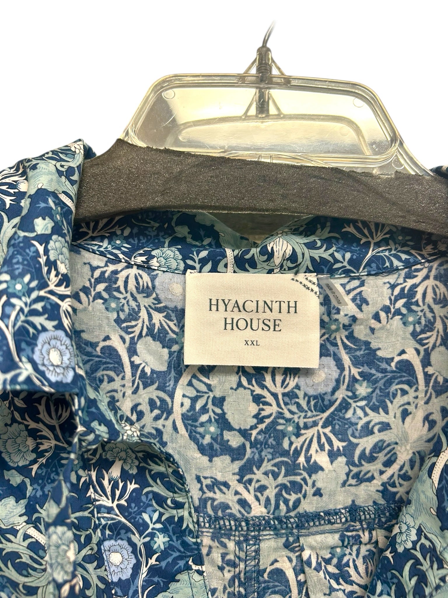 TUCKERNUCK HYACINTH HOUSE CARRINGTON COLLARED BLUE MINI DRESS SIZE XXL