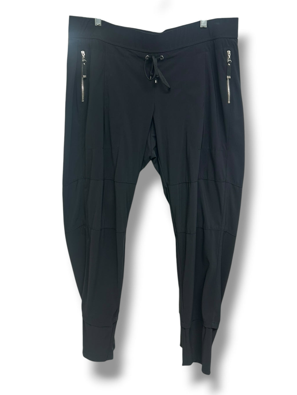 RAFFAELLO ROSSI CANDY STRETCH BLACK PULL ON JOGGER PANTS SIZE XXL