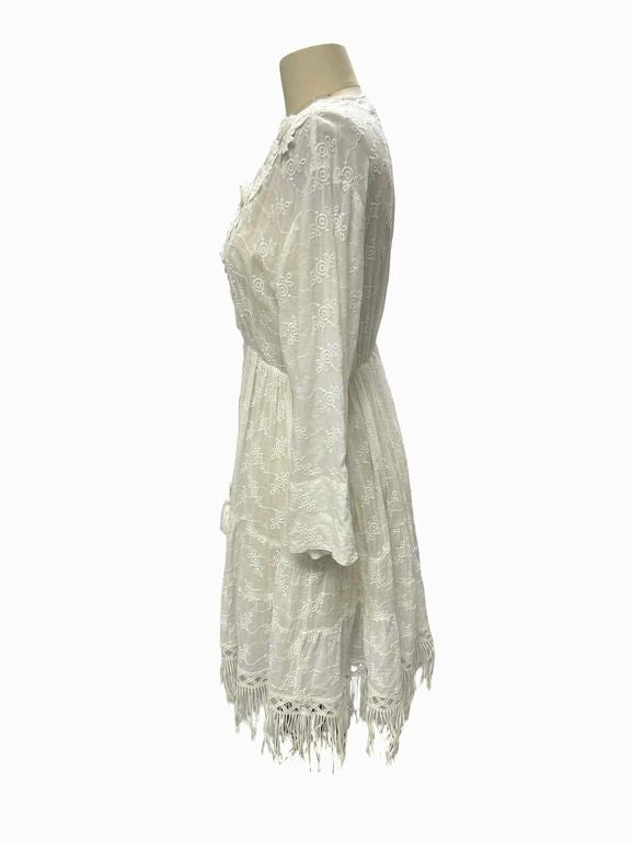BOUTIQUE NWT RENEES DAZZLE WHITE FAIRY DRESS SIZE: S/M