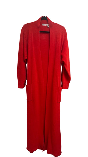 BONWIT TELLER VINTAGE  LAMBSWOOL ANGORA BELTED DUSTER CARDIGAN LOOOOONG M/L