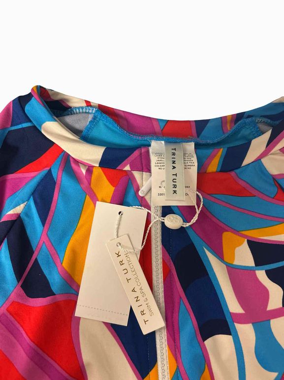 TRINA TURK  NWT RIO ZIP UP PADDLE SUIT SIZE: M