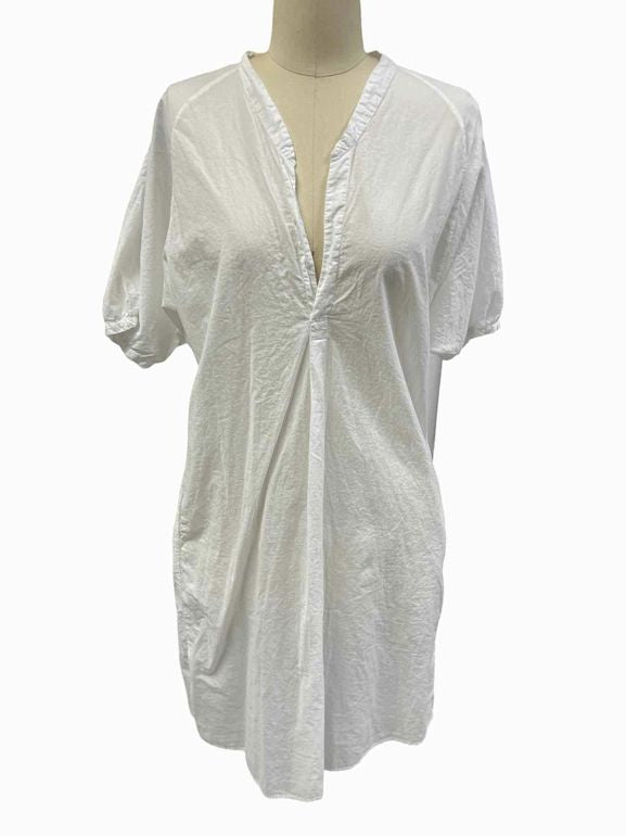 PIPSQUEAK CHAPEAU 100% COTTON SPLIT NECK UNLINED DRESS SIZE: S