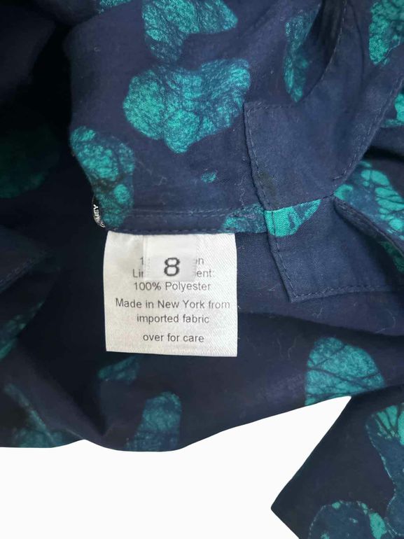 RACHEL COMEY COTTON BATIK DOT BLOUSE SIZE: 8