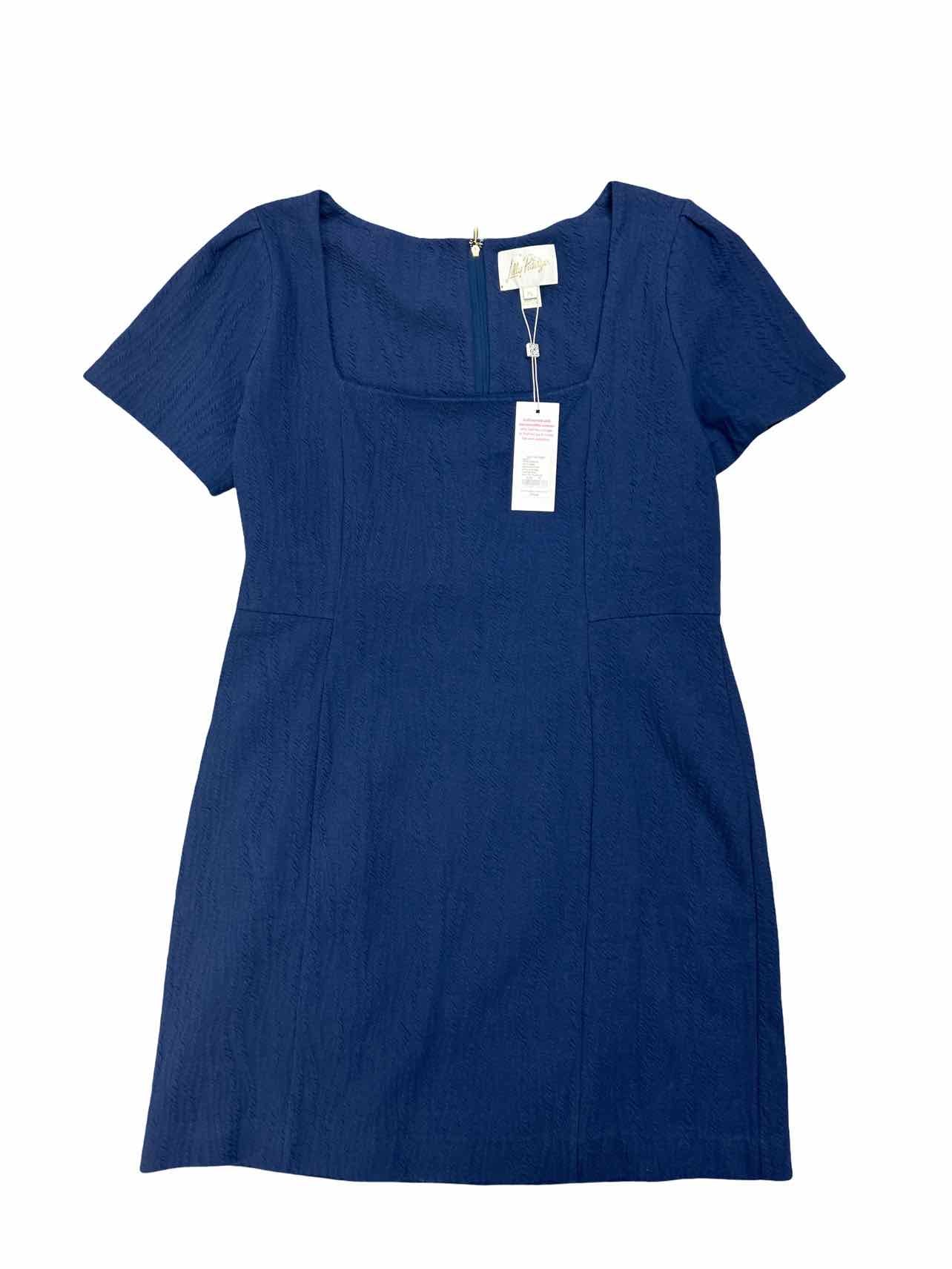 LILLY PULITZER NWT BRINLEY STRETCH SHIFT LOW TIDE NAVY DRESS SIZE: XL
