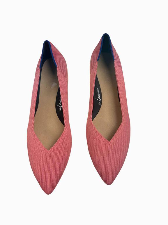 ROTHY'S THE HIGH POINT KNIT BLOCK HEEL SLIP-ON SIZE: 10.5