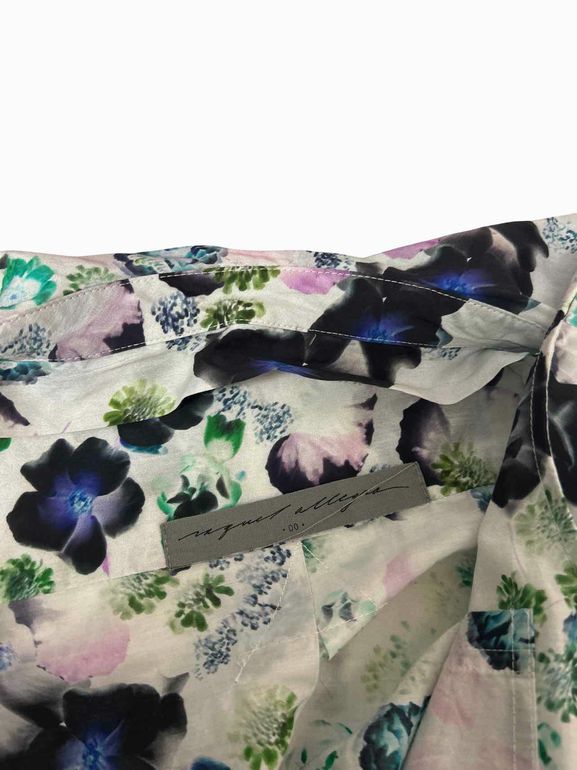 RAQUEL ALLEGRA HIGHLAD DRESS IN WHITE FLORAL SIZE: 00
