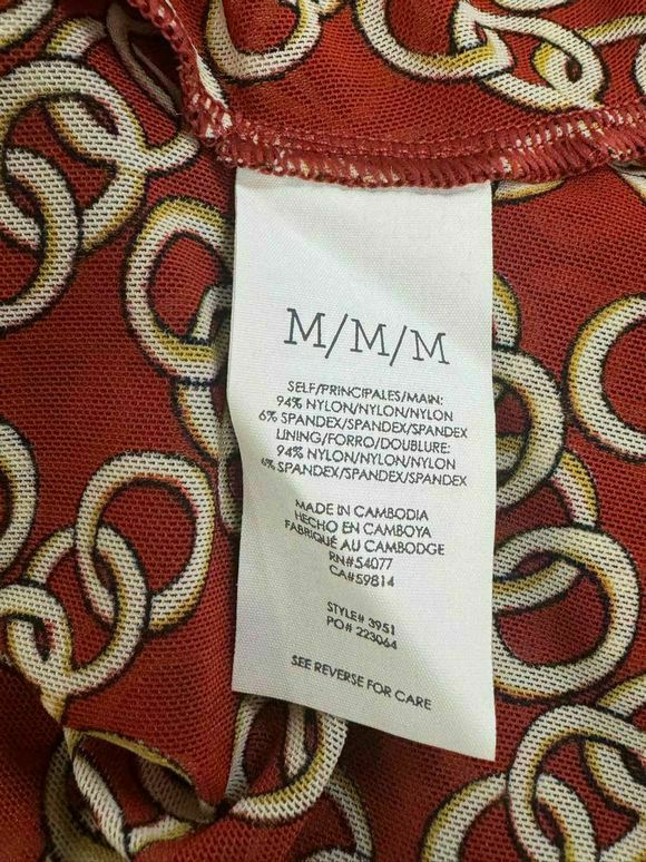 CABI 3951 RINGLEADER WRAP RED TOP SIZE M